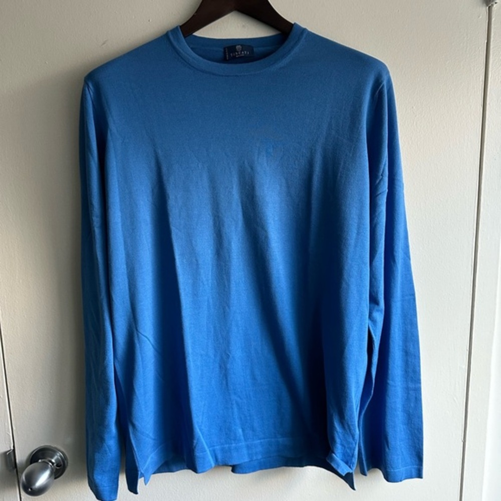 BESPOKE Tincati Cobalt Merino Wool Crewneck
